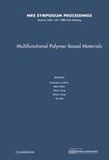 Cover: Multifunctional Polymer-Based Materials: Volume 1403 - Materials Research Society