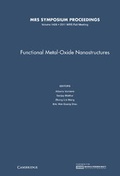 Cover: Functional Metal-Oxide Nanostructures: Volume 1406 - Materials Research Society