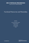 Cover: Functional Nanowires and Nanotubes: Volume 1408 - Materials Research Society