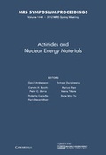 Cover: Actinides and Nuclear Energy Materials: Volume 1444 - Materials Research Society