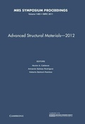 Cover: Advanced Structural Materials - 2012: Volume 1485 - Materials Research Society