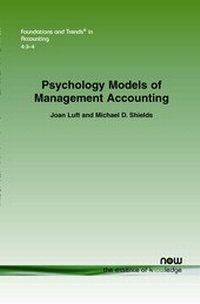 Abbildung von: Psychology Models of Management Accounting - now publishers Inc