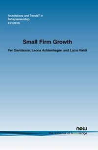 Enlarge image Cover: Small Firm Growth - now publishers Inc