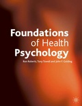 Cover: Foundations of Health Psychology - Red Globe Press
