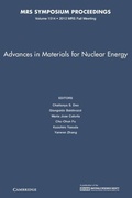 Cover: Advances in Materials for Nuclear Energy: Volume 1514 - Materials Research Society
