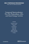 Cover: Compound Semiconductors: Volume 1538 - Materials Research Society