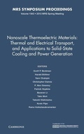 Cover: Nanoscale Thermoelectric Materials: Thermal and Electrical Transport, and Applications to Solid-State Cooling and Power Generation: Volume 1543 - Materials Research Society