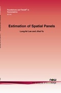 Cover: Estimation of Spatial Panels - now publishers Inc