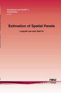 Enlarge image Cover: Estimation of Spatial Panels - now publishers Inc