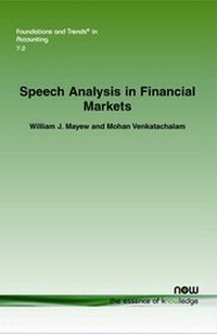 Abbildung von: Speech Analysis in Financial Markets - now publishers Inc