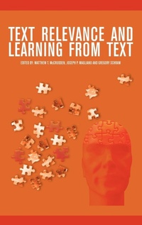 Enlarge image Cover: Text Relevance and Learning from Text - Information Age Publishing