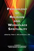 Cover: Psychology of Religion and Workplace Spirituality - Information Age Publishing
