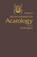 Cover: Recent Advances in Acarology - Academic Press