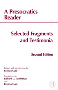 Enlarge image Cover: A Presocratics Reader - Hackett Publishing Co, Inc