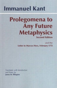 Enlarge image Cover: Prolegomena to Any Future Metaphysics - Hackett Publishing Co, Inc