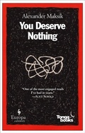 Cover: You Deserve Nothing - Europa Editions