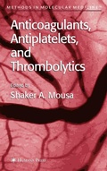 Cover: Anticoagulants, Antiplatelets, and Thrombolytics - Humana Press Inc.