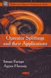 Abbildung von: Operator Splittings & their Applications - Nova Science Publishers Inc