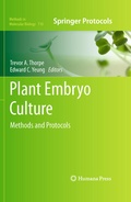 Cover: Plant Embryo Culture - Humana Press Inc.