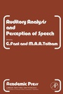 Cover: Auditory Analysis and Perception of Speech - Academic Press