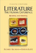 Cover: Literature: The Human Experience - Bedford Books,U.S.