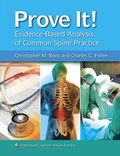 Cover: Prove It! Evidence-Based Analysis of Common Spine Practice - Lippincott Williams and Wilkins