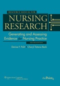 Cover: Resource Manual for Nursing Research - Lippincott Williams and Wilkins