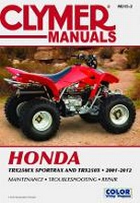Abbildung von: Honda TRX250 Sportrax Series ATV (2001-2012) Service Repair Manual - Clymer Publications