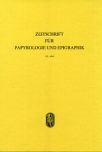 Enlarge image Cover: Zeitschrift für Papyrologie und Epigraphik - Rudolf Habelt