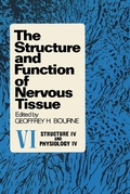 Cover: The Structure and Function of Nervous Tissue V6 - Academic Press