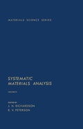 Cover: Systematic Materials Analysis - Academic Press