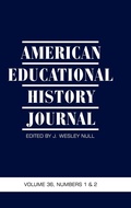 Cover: American Educational History Journal Vol 36 Issue 1 & 2 - Information Age Publishing