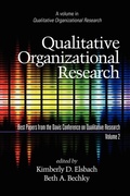 Cover: Qualitative Organizational Research - Volume 2 - Information Age Publishing
