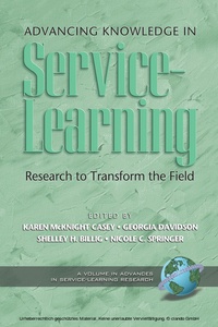 Enlarge image Cover: Advancing Knowledge in Service-Learning - Information Age Publishing