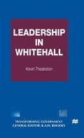 Cover: Leadership in Whitehall - Palgrave Macmillan