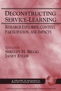 Enlarge image Cover: Deconstructing Service-Learning - Information Age Publishing