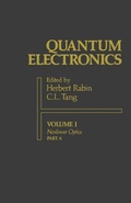 Cover: Quantum Electronics: A Treatise - Academic Press