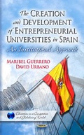 Cover: Creation & Development of Entrepreneurial Universities in Spain - Nova Science Publishers Inc