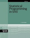 Cover: Statistical Programming in SAS - SAS Publishing