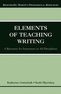 Cover: The Elements of Teaching Writing - Bedford Books
