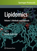 Cover: Lipidomics - Humana Press Inc.