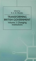 Cover: Transforming British Government - Palgrave Macmillan