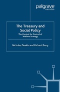 Cover: The Treasury and Social Policy - Palgrave Macmillan