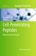 Cover: Cell-Penetrating Peptides - Humana Press Inc.