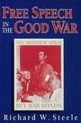Cover: Free Speech in the Good War - Palgrave Macmillan
