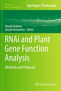 Enlarge image Cover: RNAi and Plant Gene Function Analysis - Humana