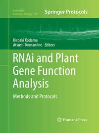Enlarge image Cover: RNAi and Plant Gene Function Analysis - Humana Press Inc.