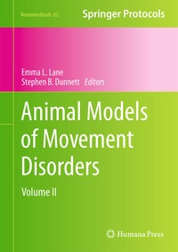 Enlarge image Cover: Animal Models of Movement Disorders - Humana Press Inc.