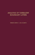 Cover: Analysis of Turbulent Boundary Layers - Academic Press