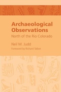 Cover: Archeological Observations North of the Rio Colorado - University of Utah Press,U.S.